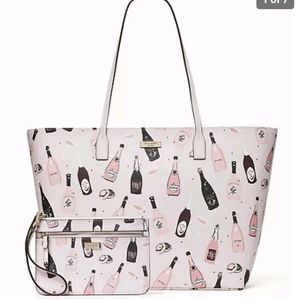 Kate Spade Shore Street Champagne Tote Bundle with wrist wallet 😍
